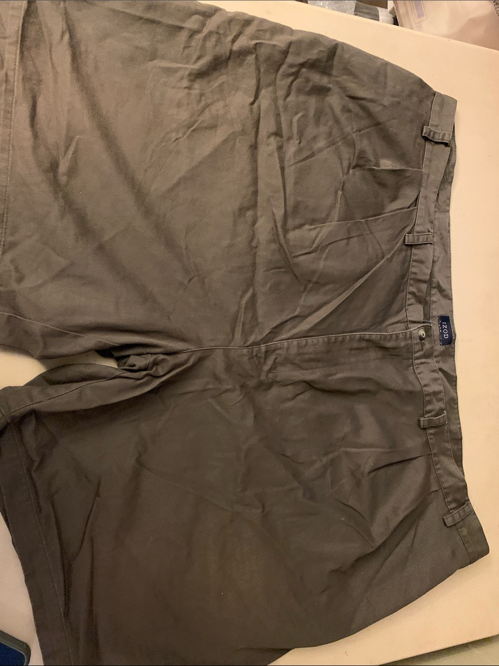 Izod Men's Olive Green Casual Shorts